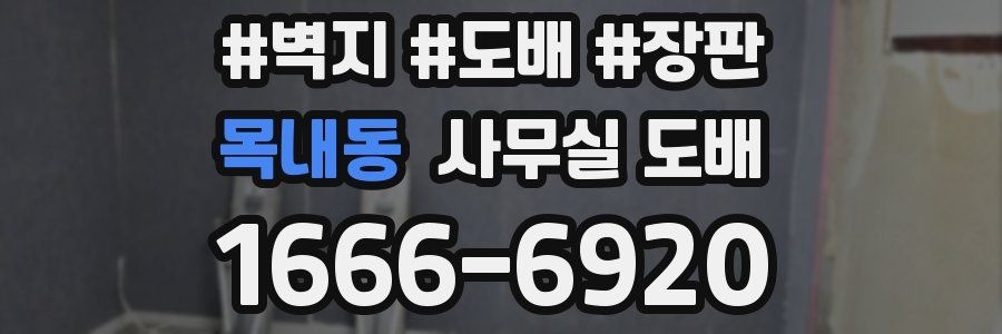 목내동 사무실 도배