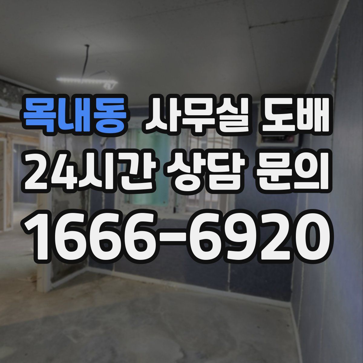 목내동 사무실 도배