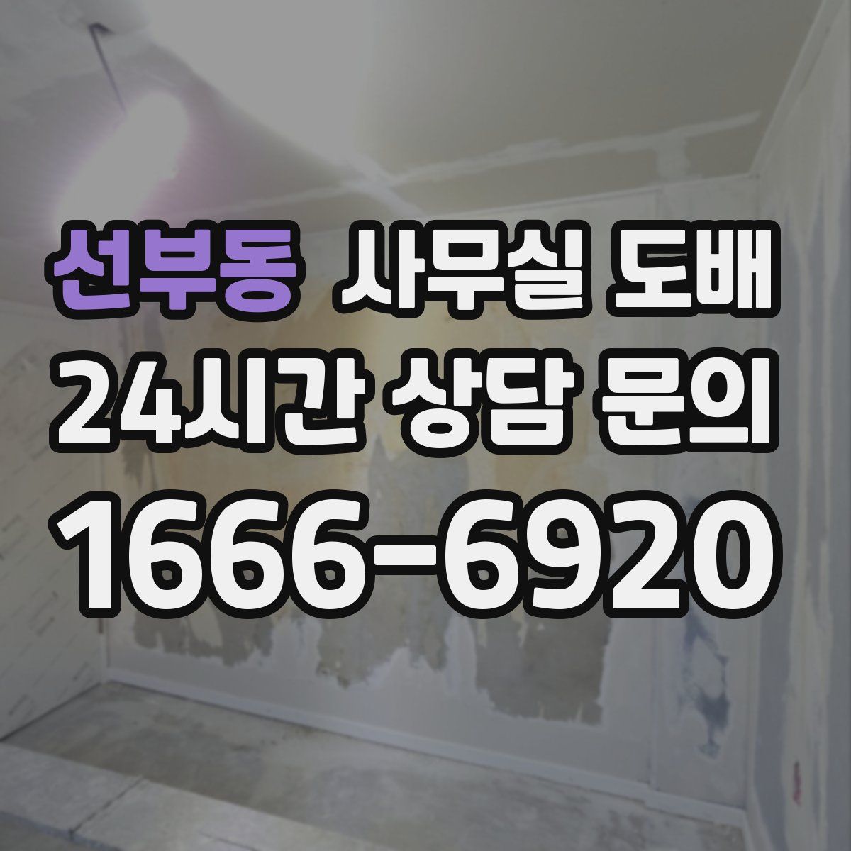 선부동 사무실 도배