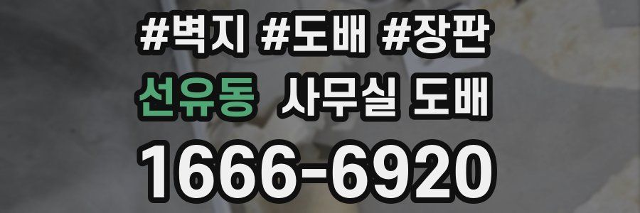 선유동 사무실 도배