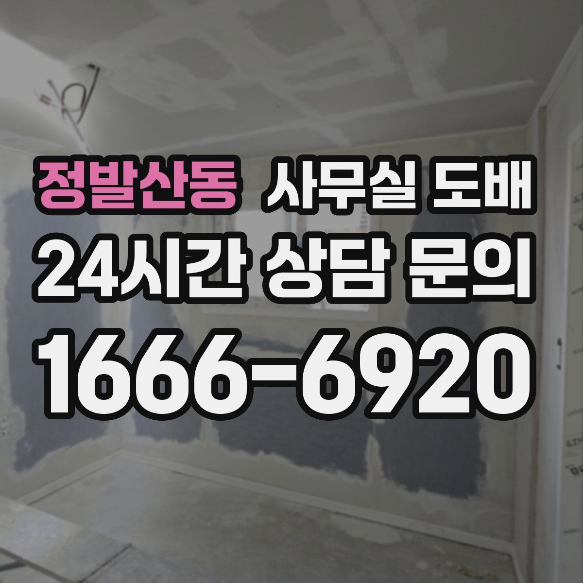 정발산동 사무실 도배