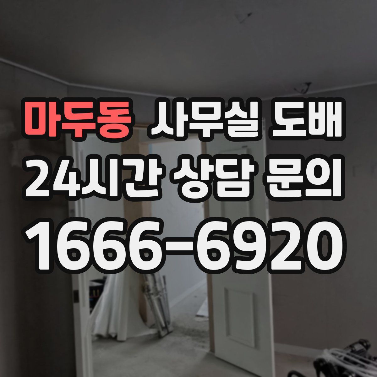 마두동 사무실 도배
