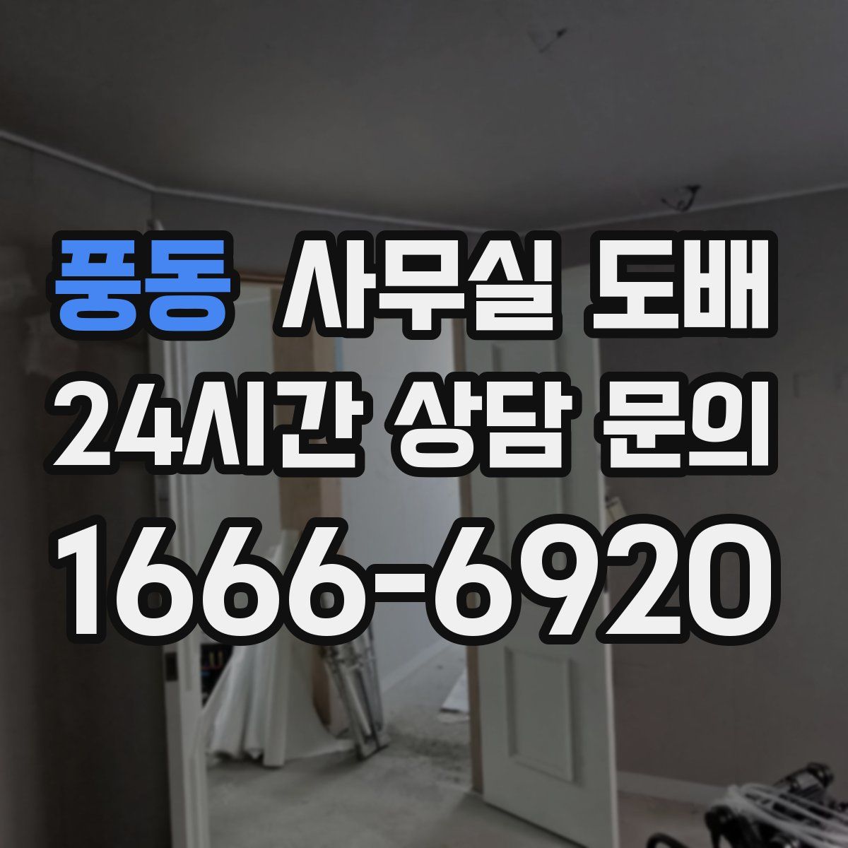풍동 사무실 도배