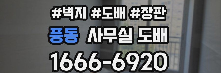 풍동 사무실 도배
