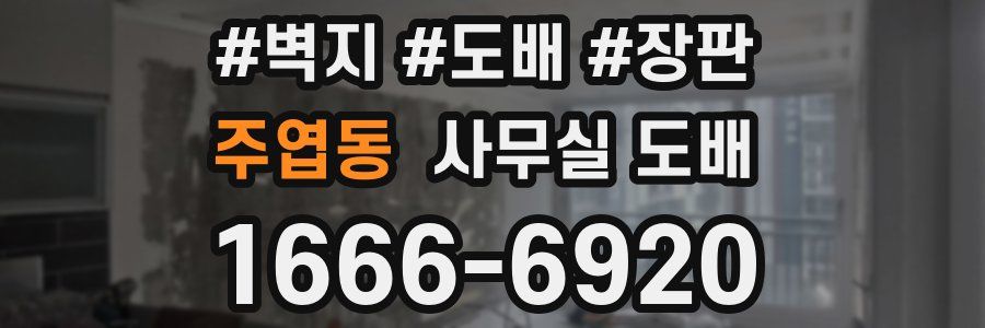 주엽동 사무실 도배