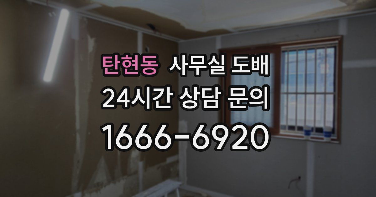 탄현동 사무실 도배