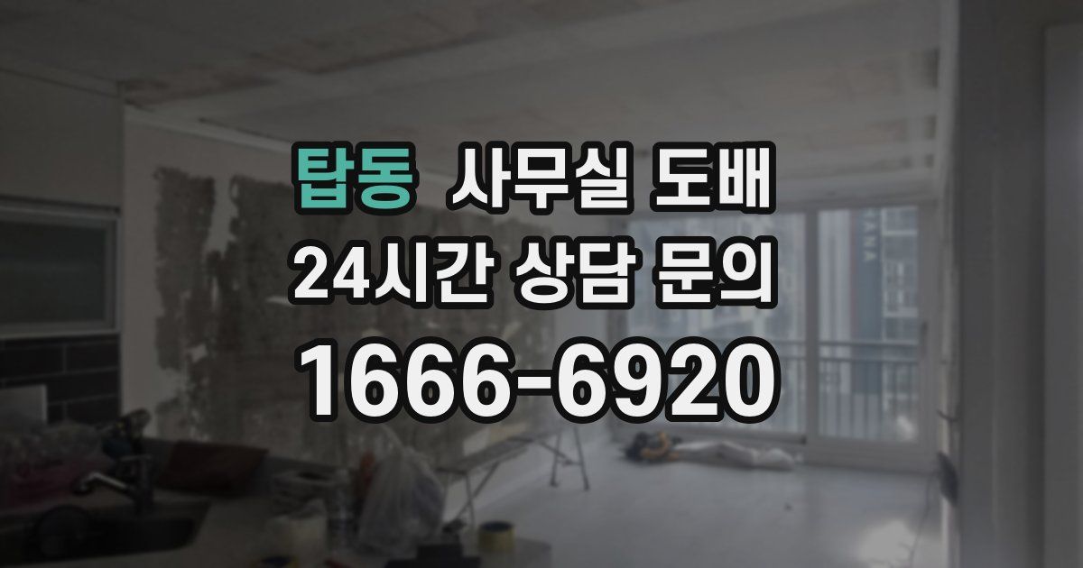 탑동 사무실 도배