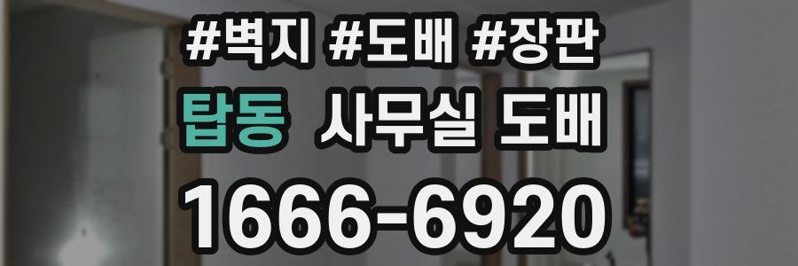 탑동 사무실 도배