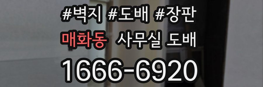 매화동 사무실 도배