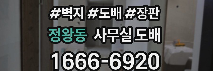 정왕동 사무실 도배