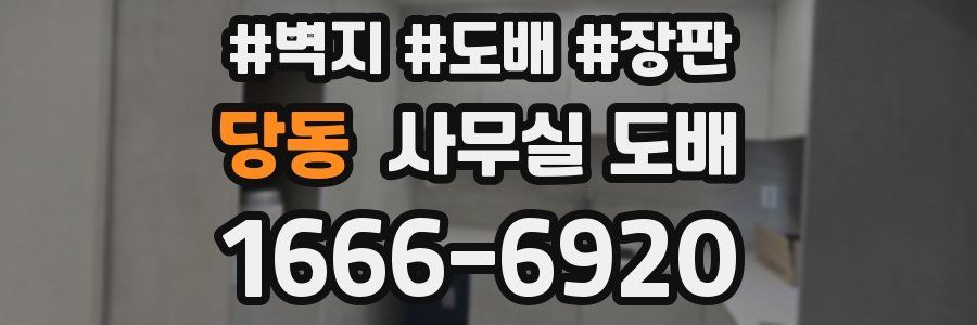 당동 사무실 도배