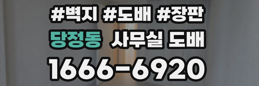 당정동 사무실 도배