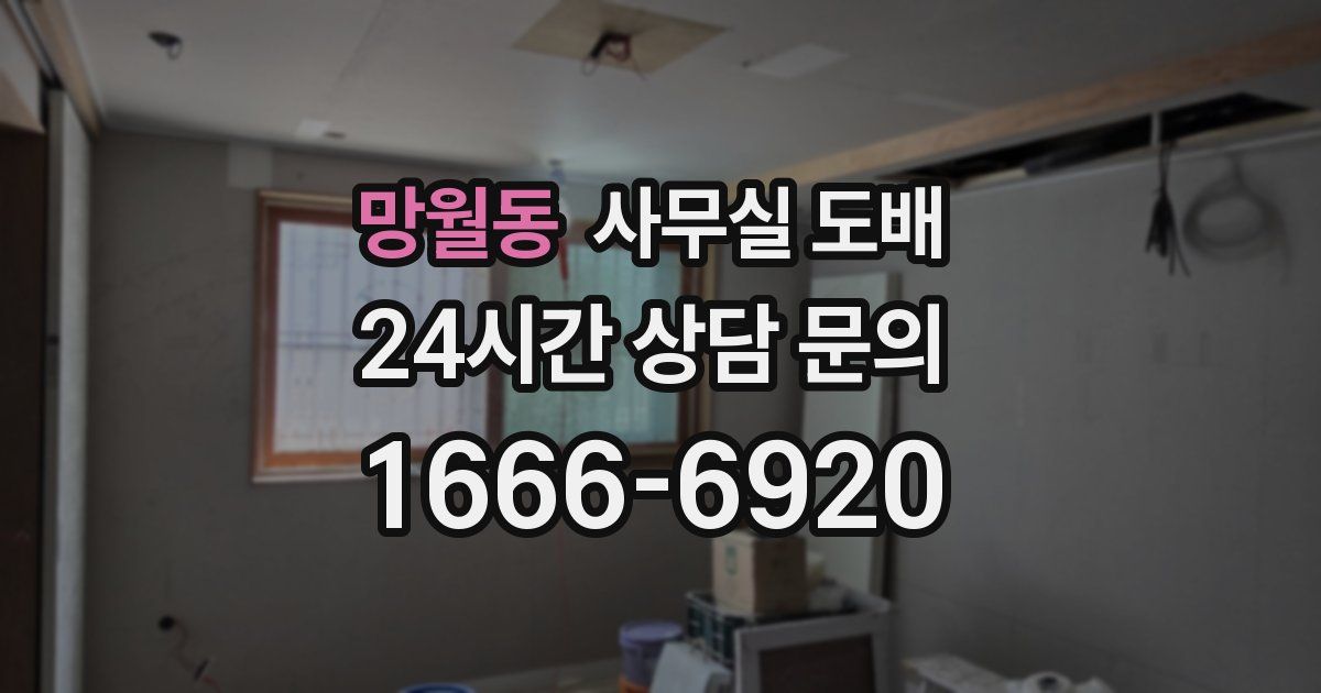 망월동 사무실 도배