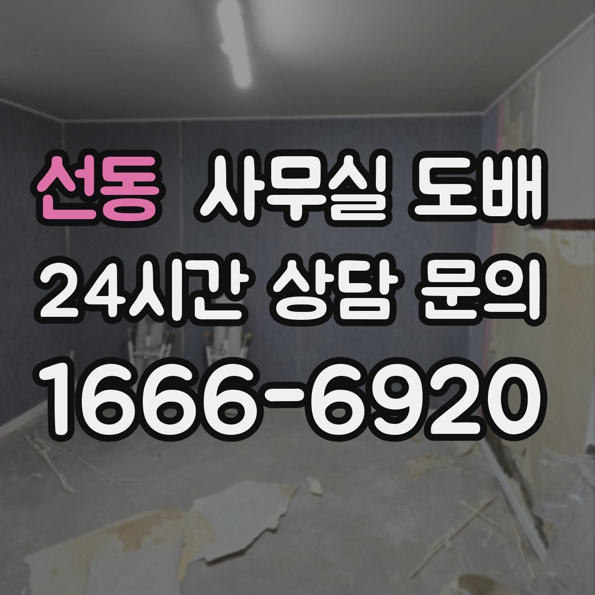 선동 사무실 도배