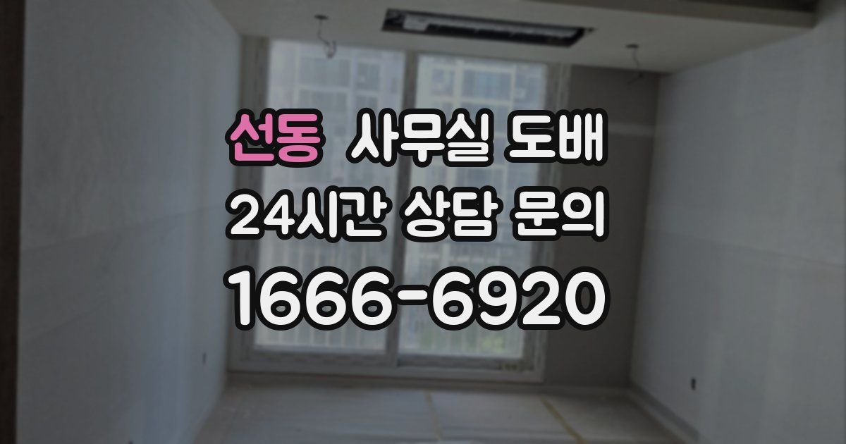 선동 사무실 도배