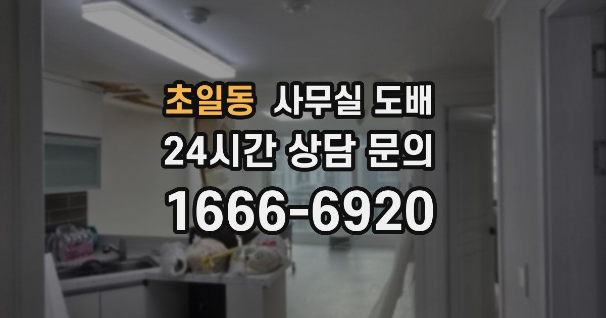 초일동 사무실 도배