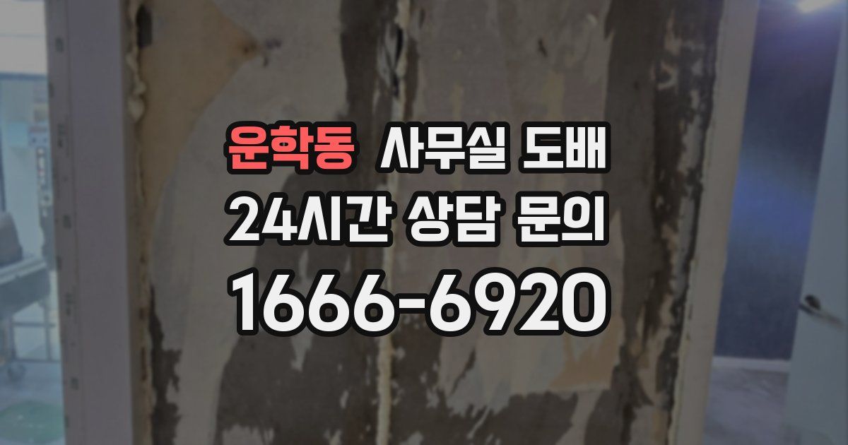 운학동 사무실 도배
