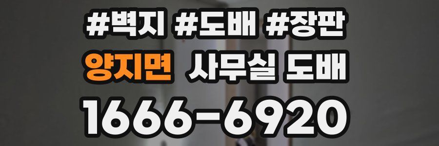 양지면 사무실 도배