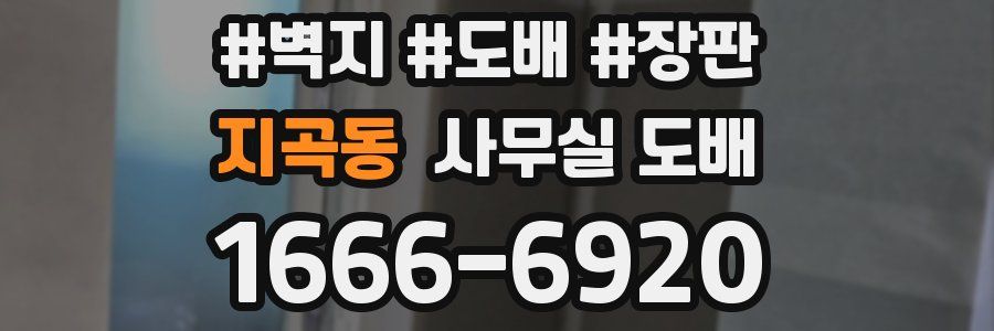 지곡동 사무실 도배