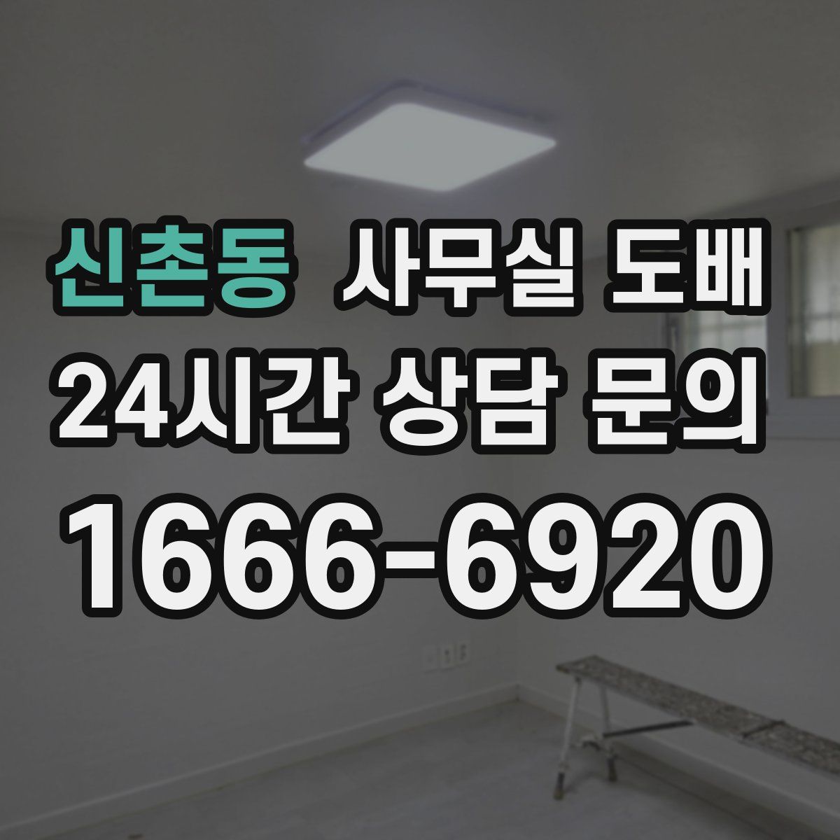 신촌동 사무실 도배