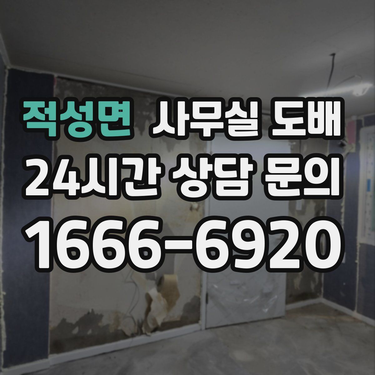 적성면 사무실 도배