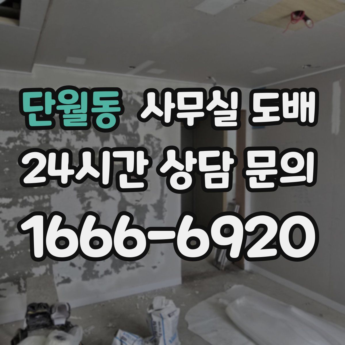 단월동 사무실 도배