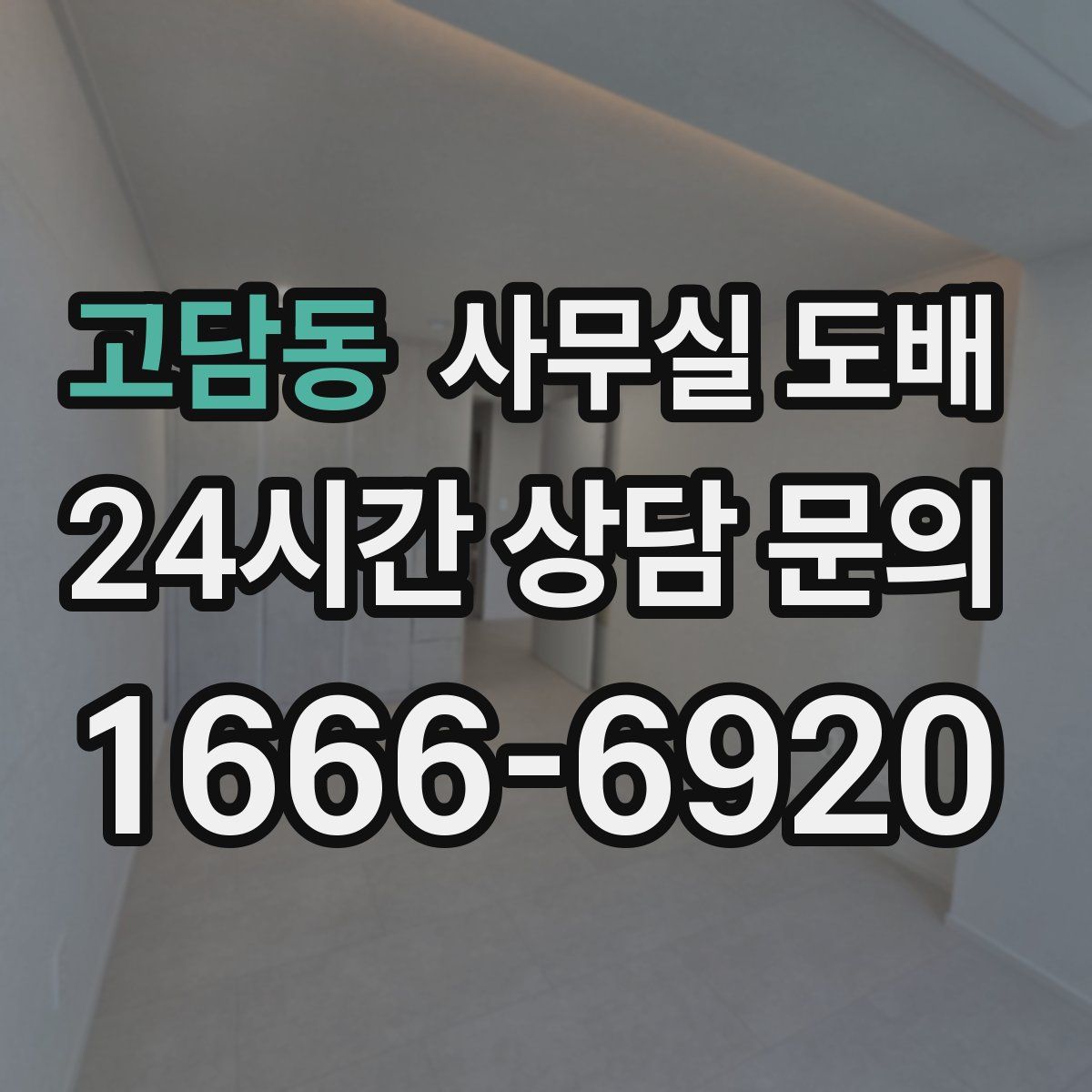 고담동 사무실 도배