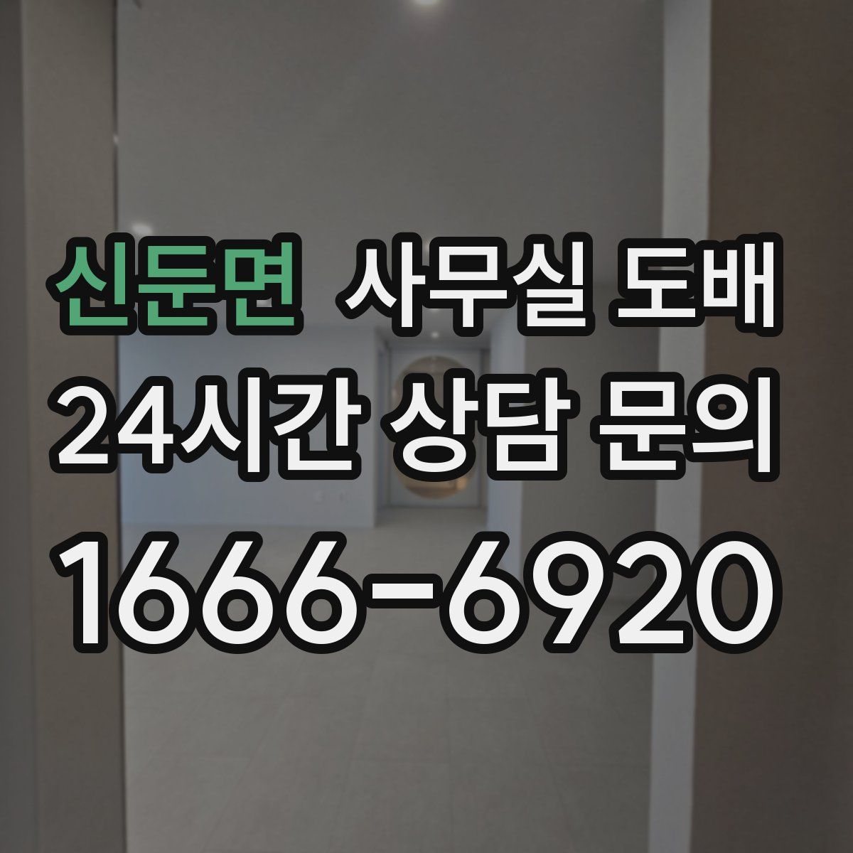 신둔면 사무실 도배