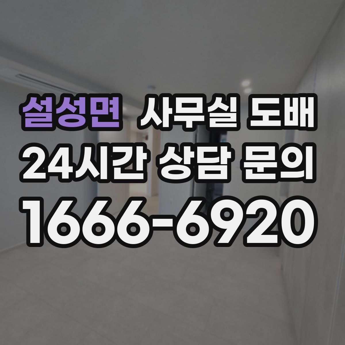 설성면 사무실 도배