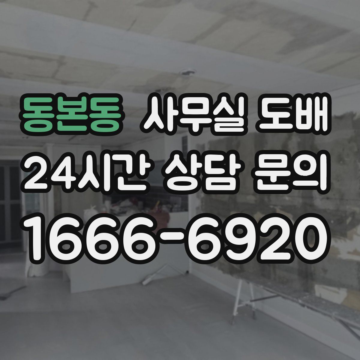 동본동 사무실 도배