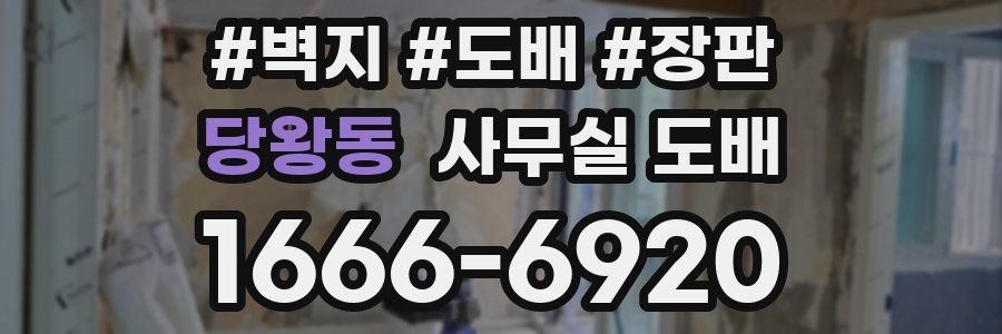 당왕동 사무실 도배