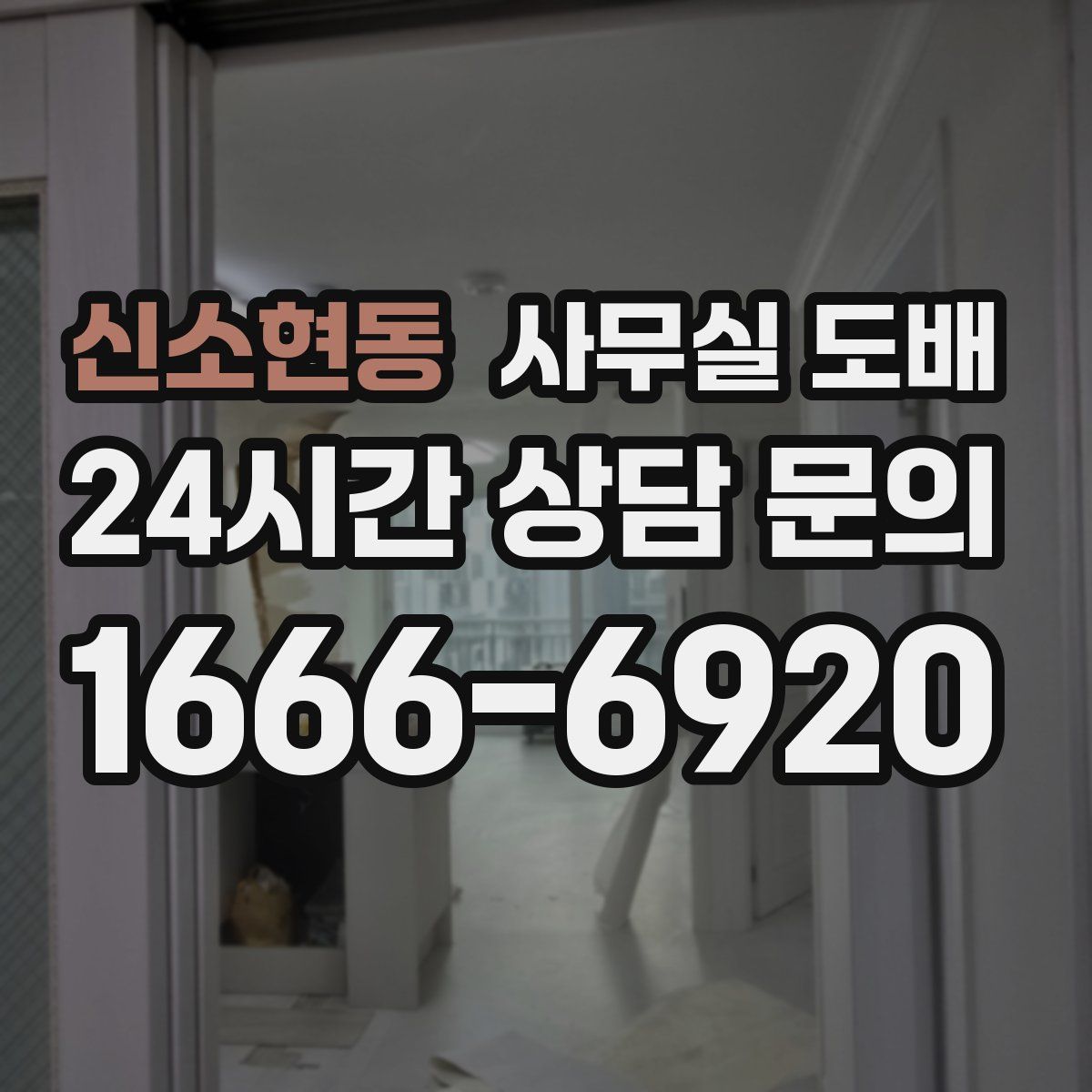 신소현동 사무실 도배