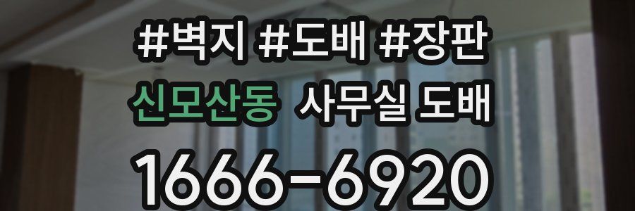 신모산동 사무실 도배