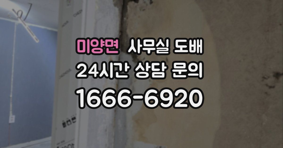 미양면 사무실 도배
