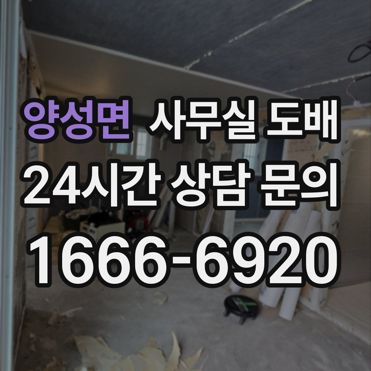 양성면 사무실 도배