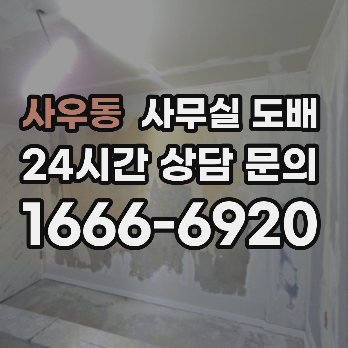 사우동 사무실 도배