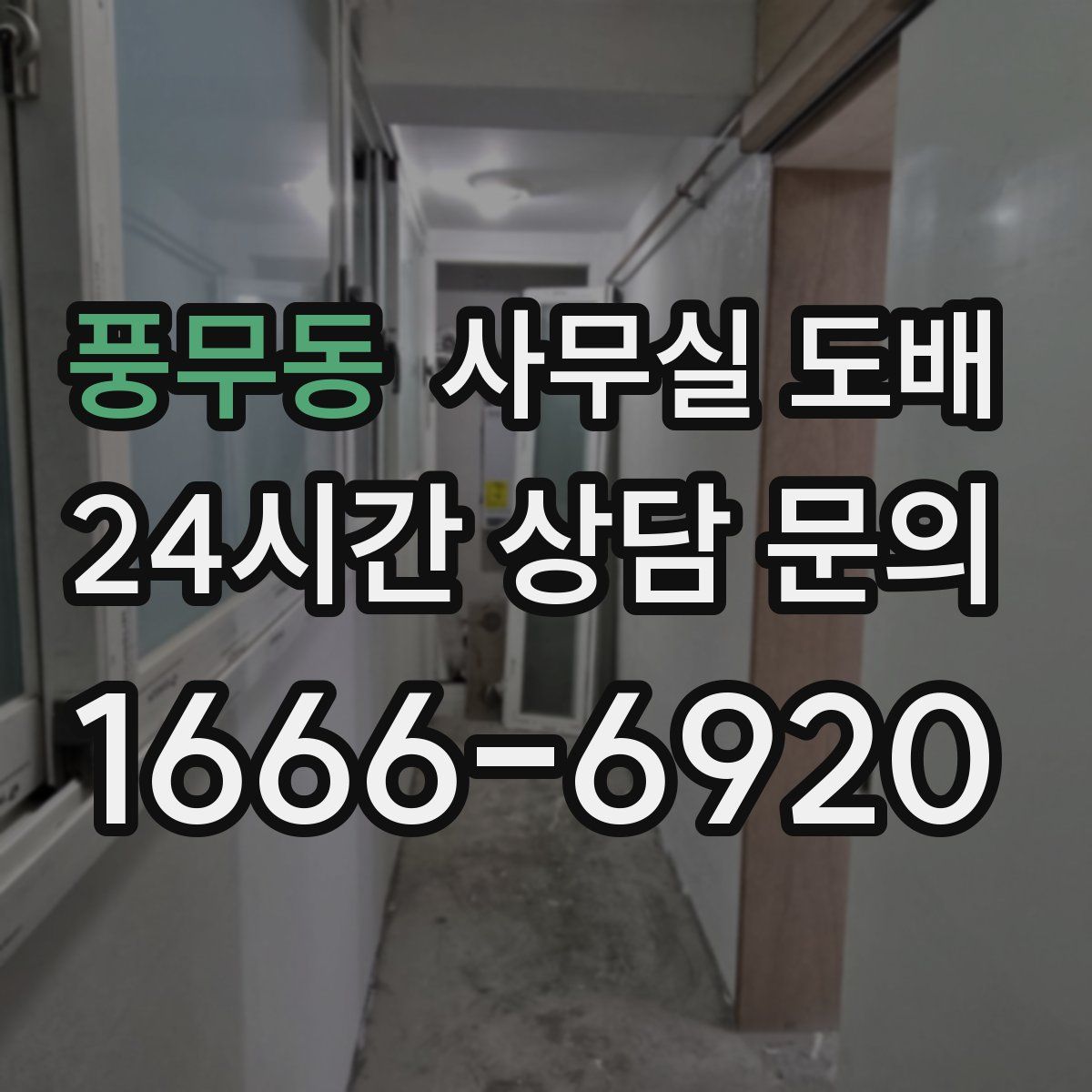 풍무동 사무실 도배