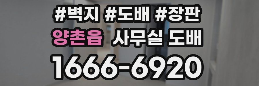 양촌읍 사무실 도배