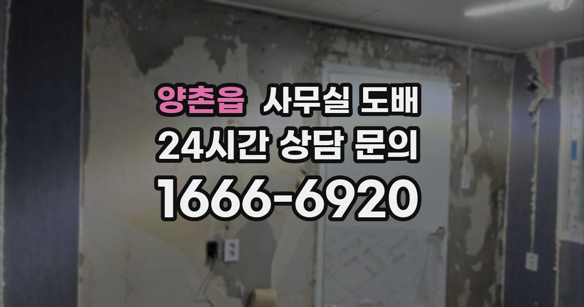 양촌읍 사무실 도배