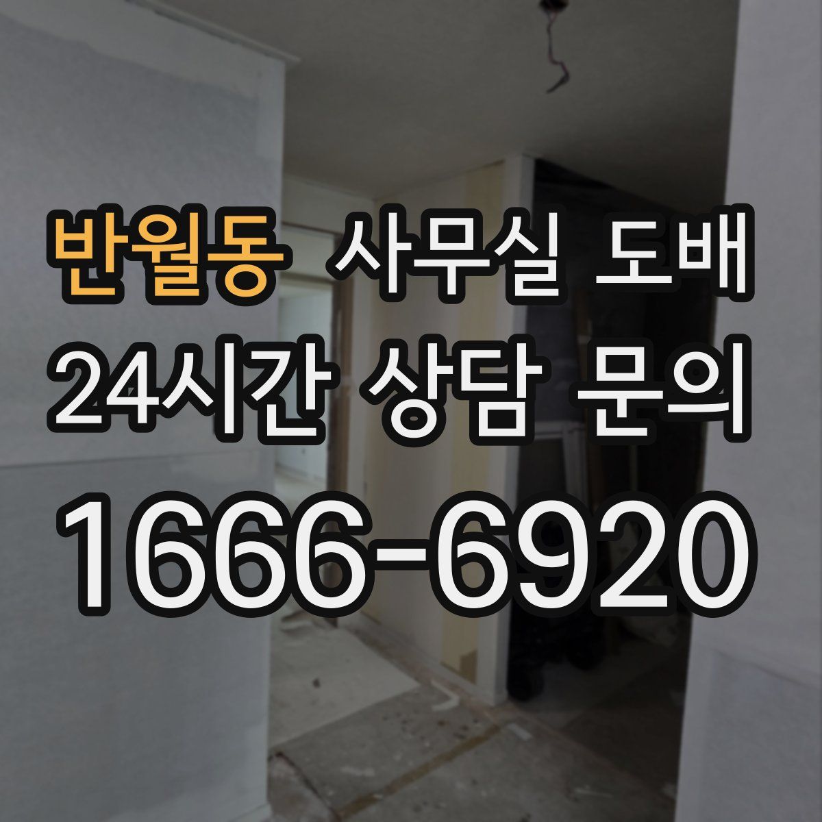 반월동 사무실 도배