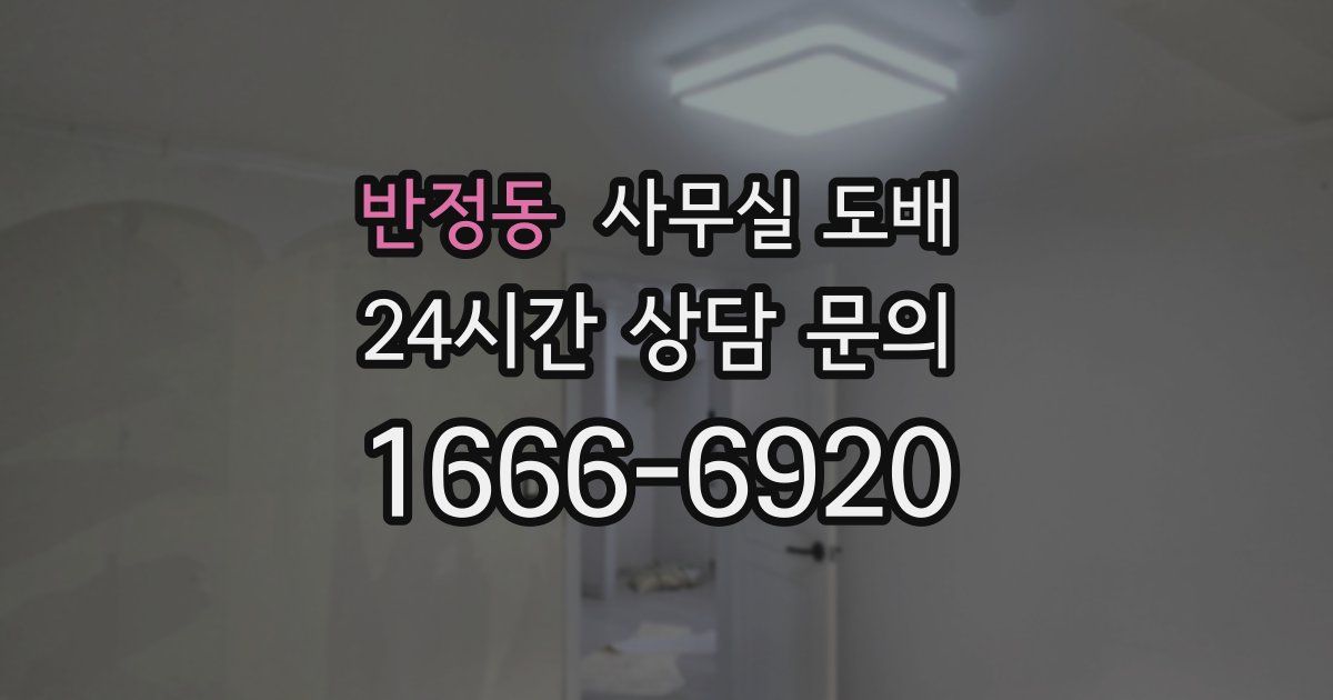 반정동 사무실 도배