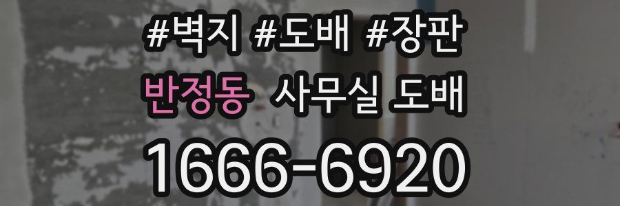 반정동 사무실 도배