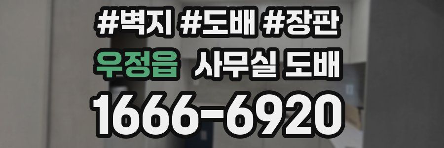 우정읍 사무실 도배