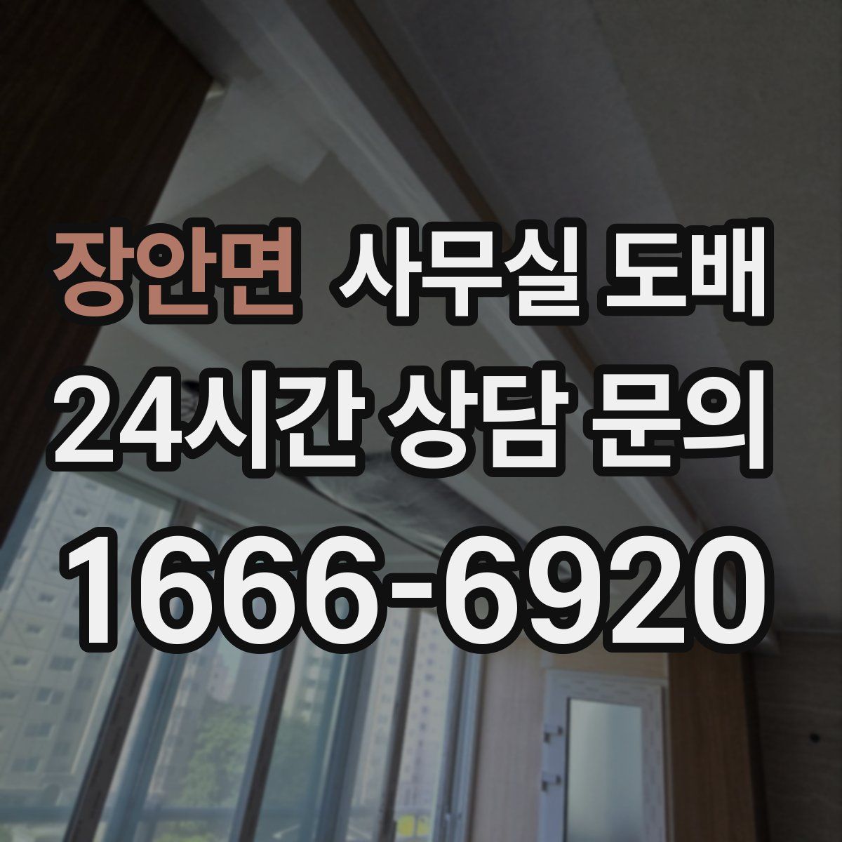 장안면 사무실 도배