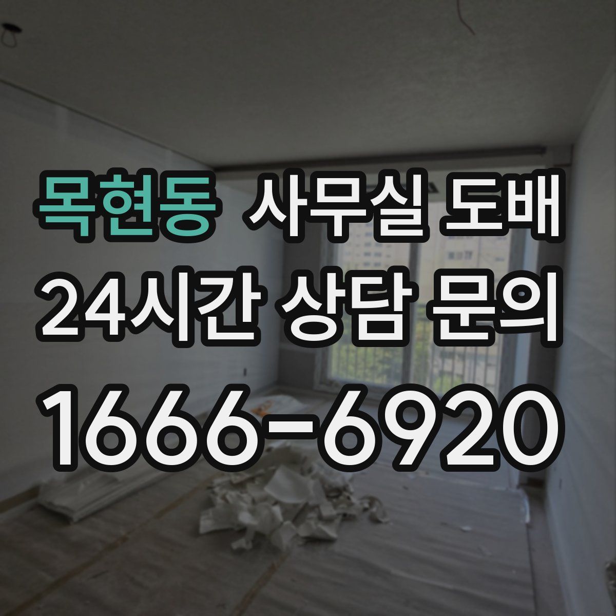 목현동 사무실 도배