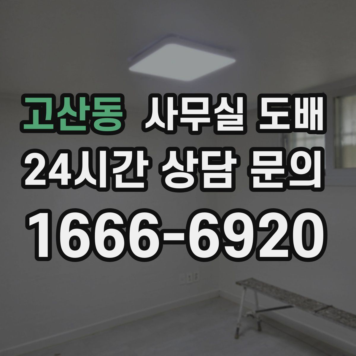 고산동 사무실 도배