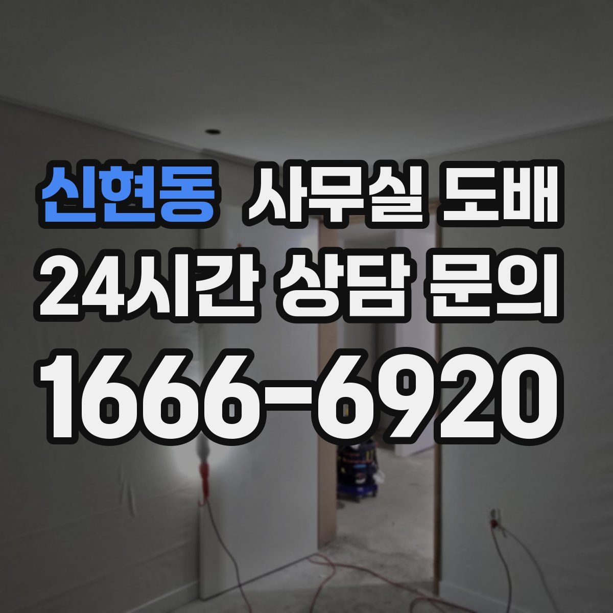 신현동 사무실 도배