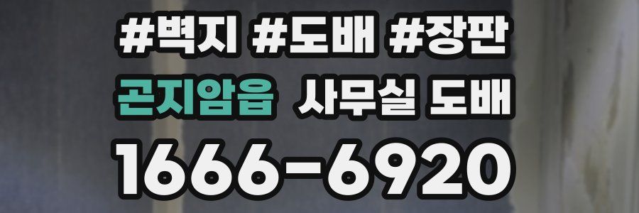 곤지암읍 사무실 도배