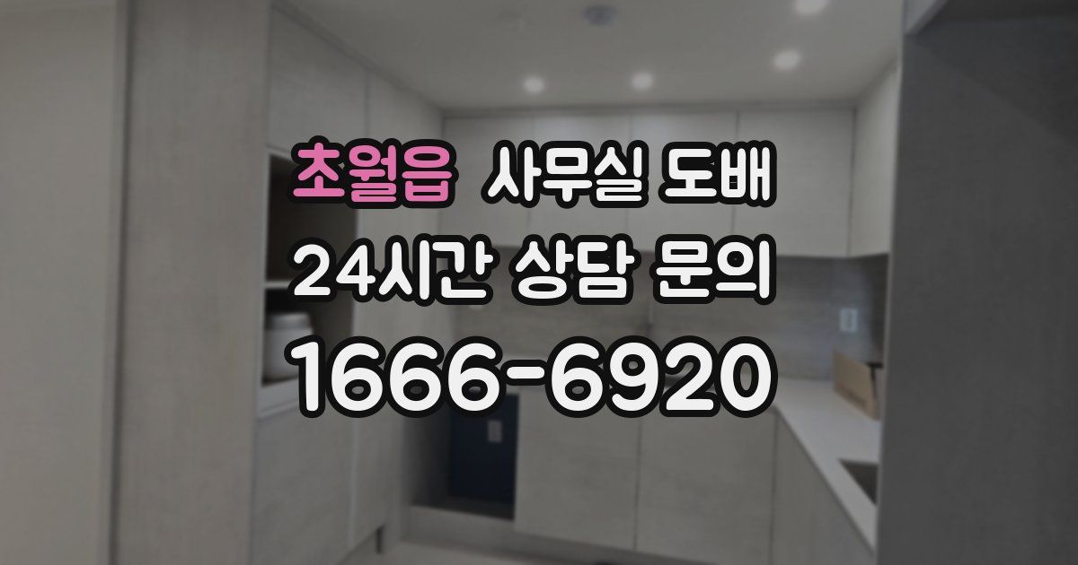 초월읍 사무실 도배
