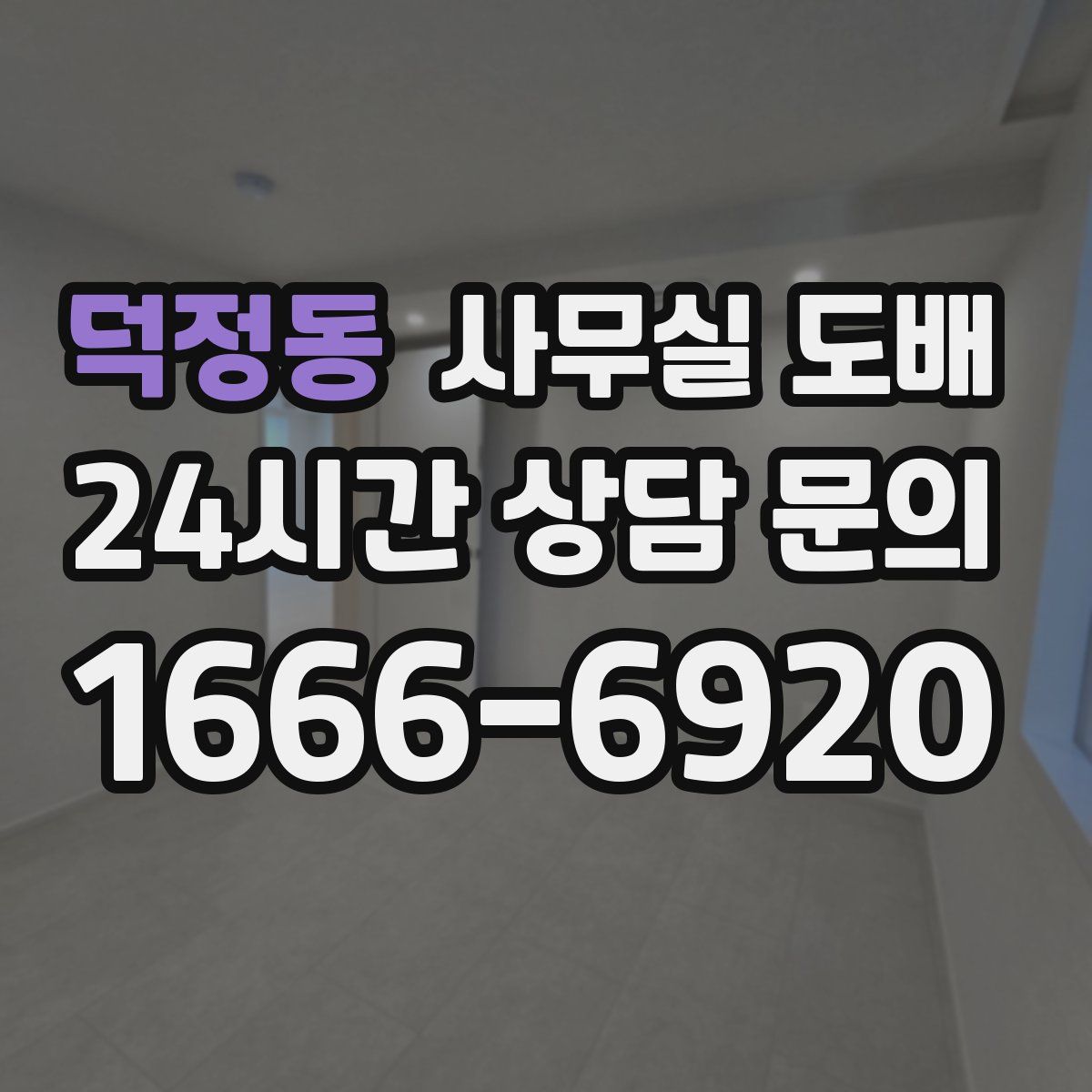 덕정동 사무실 도배